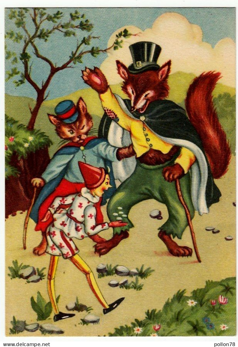 PINOCCHIO - LA VOLPE E IL GATTO SI ACCOMPAGNANO CON... - Vedi Retro - Fairy Tales, Popular Stories & Legends