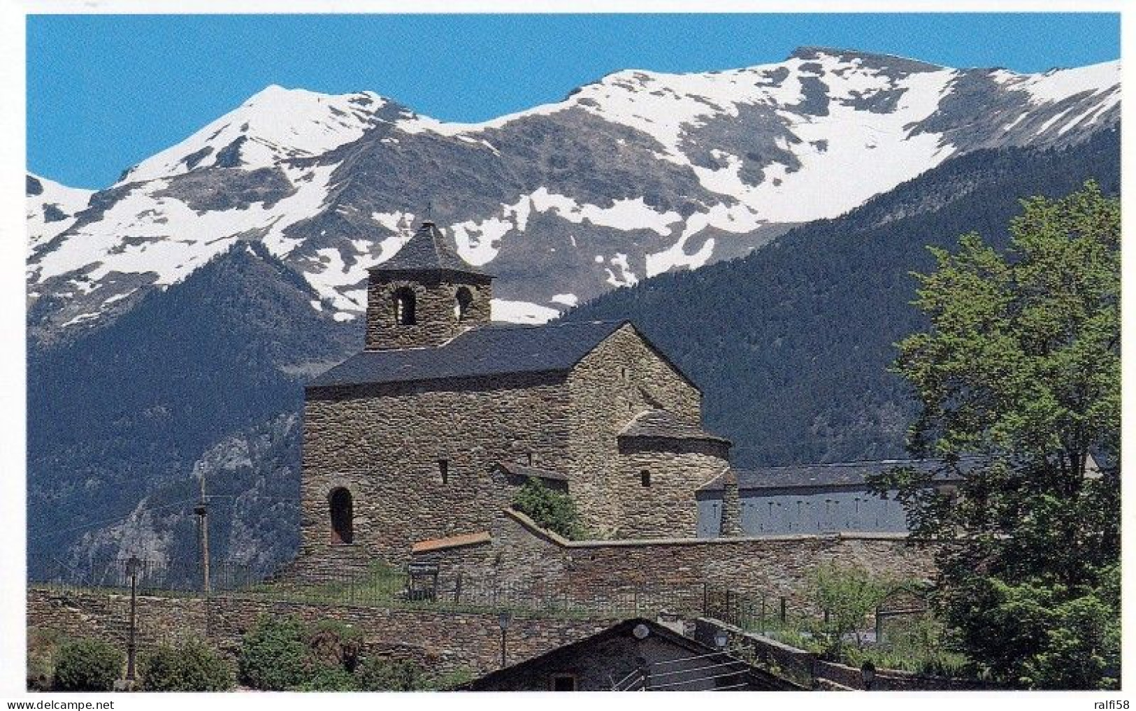 1 AK Andorra * Romanische Kirche Sant Cristòfol D'Anyós Im Ort Anyós - Siehe Rückseite Nur Bedruckt Mit Anyós * - Andorra