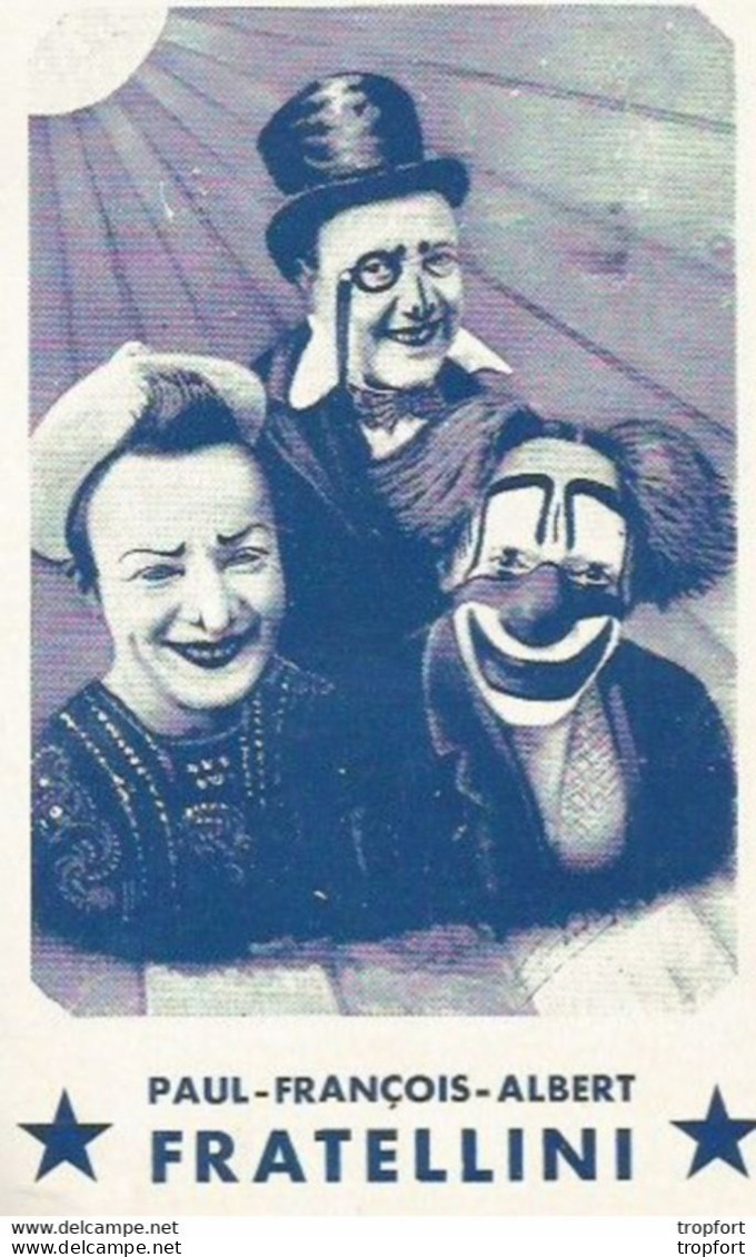 Vintage Old French Circus Program 1937 / Programme Cirque MEDRANO Fratellini ZAMA TRUBKA - Programas