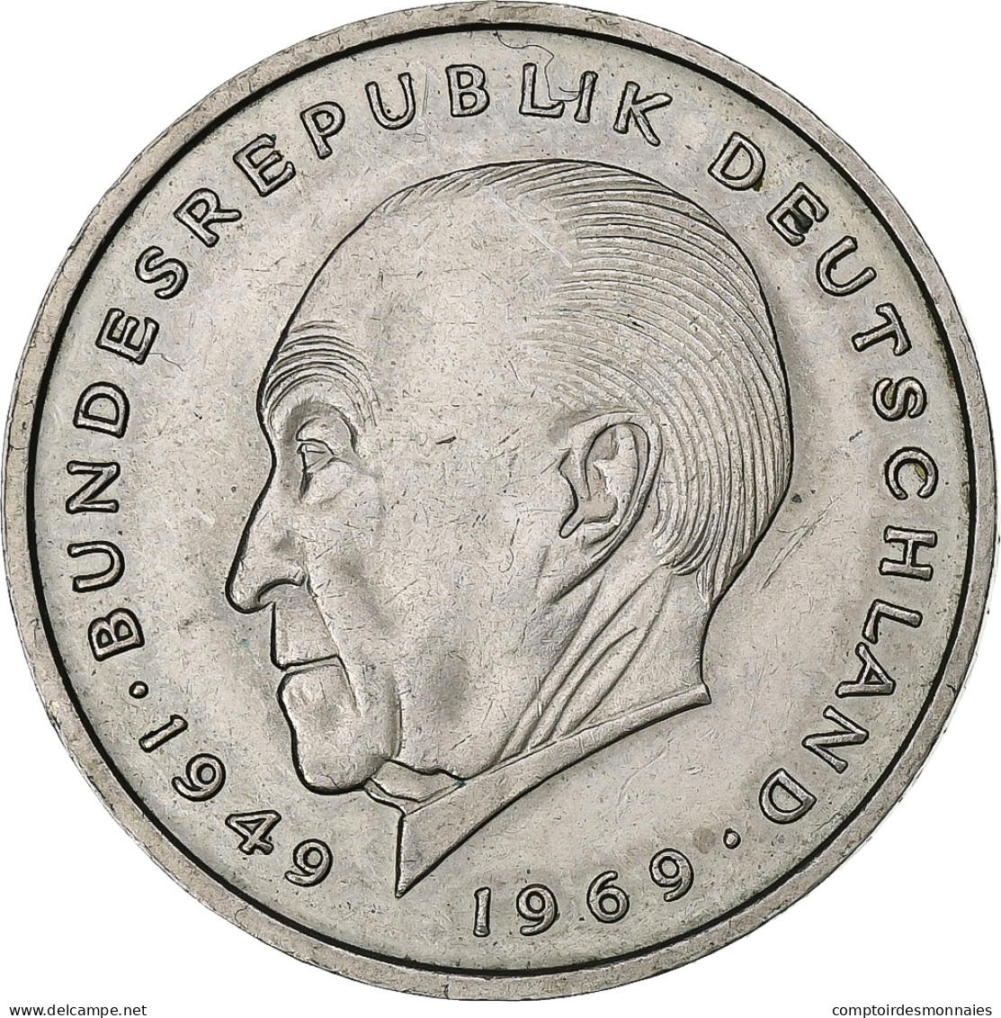 République Fédérale Allemande, 2 Mark, 1972, Stuttgart, Copper-Nickel Clad - 2 Mark