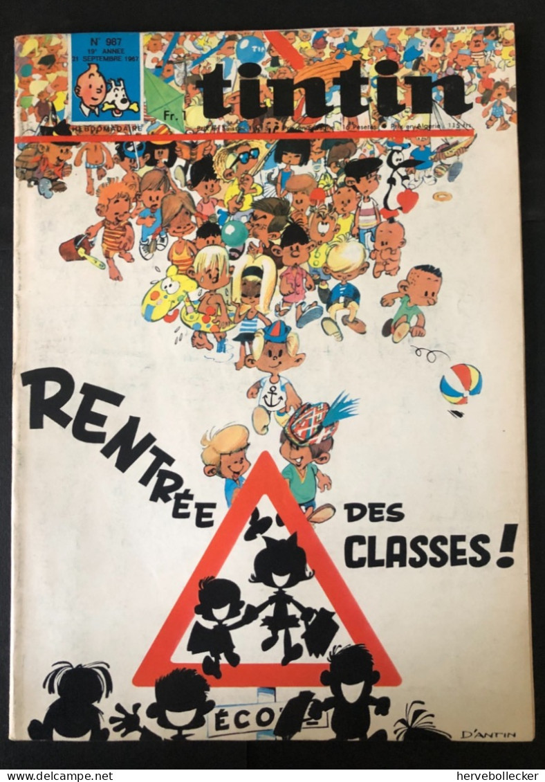 TINTIN Le Journal Des Jeunes N° 987 - 1967 - Tintin