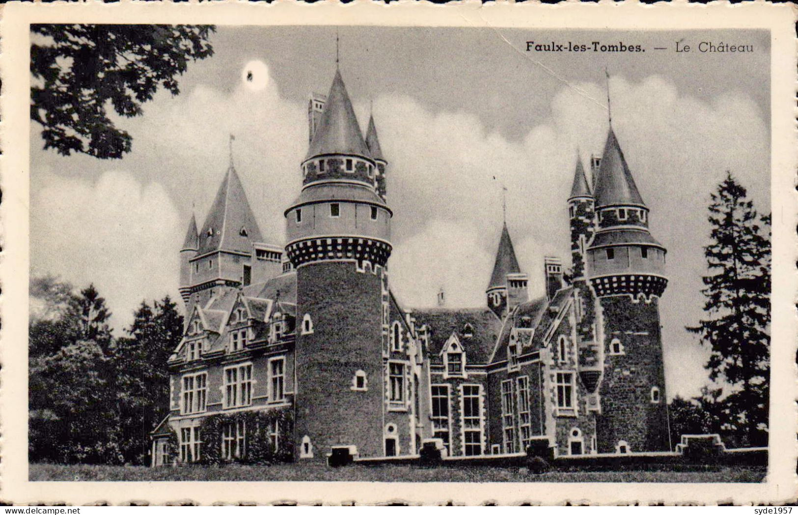 FAUX-LES-TOMBES (5340) Le Château - Photo Véritable - Gesves