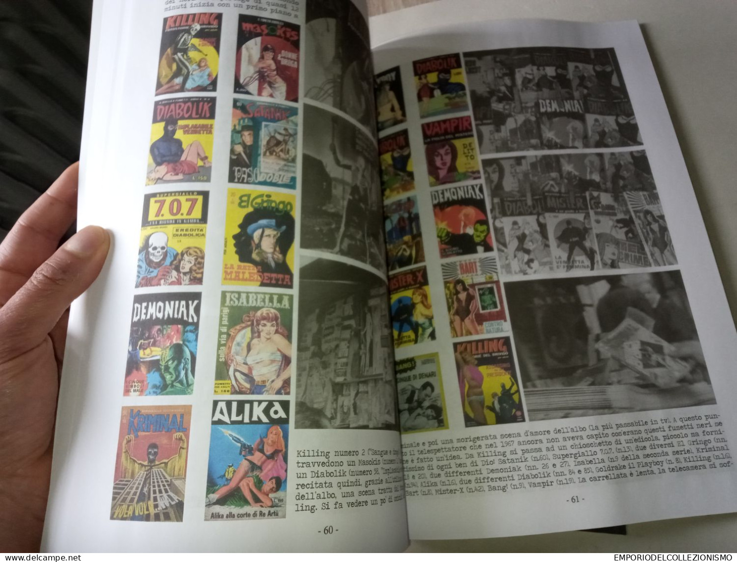 3 libri fumetti neri italiani diabolik kriminal satanik alika zakimort vamp demoniak sadik jnfernal killing genius bang