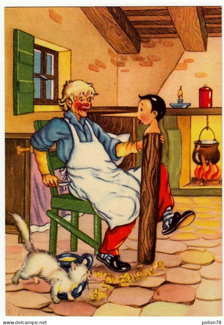 PINOCCHIO - GEPPETTO COMINCIA A FABBRICARE IL BURATTINO... - Vedi Retro - Fiabe, Racconti Popolari & Leggende