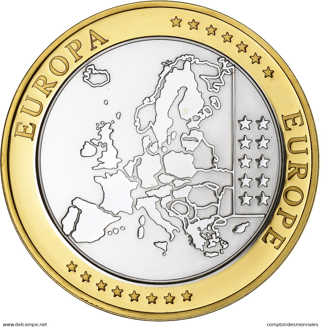 Monaco, Médaille, L'Europe, Monaco, Cuivre Plaqué Argent, FDC - Otros & Sin Clasificación