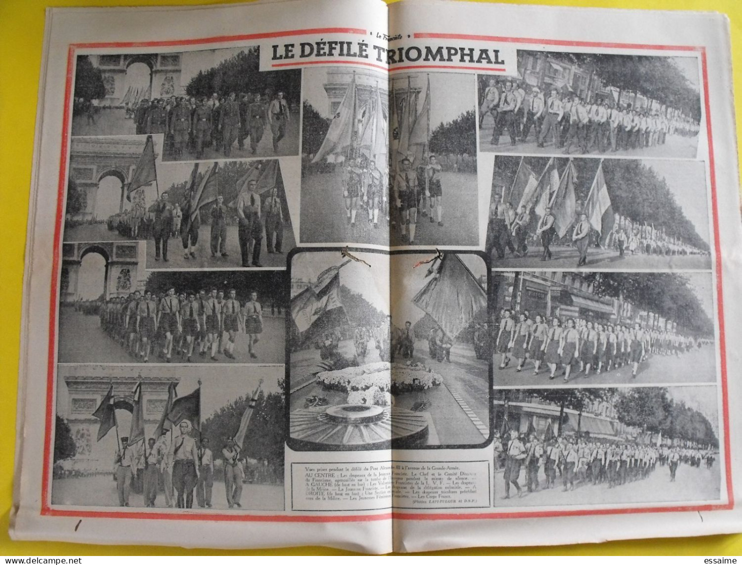 Le Franciste N° 281  Du Samedi 10 Juillet 1943. Marcel Bucard. Francisme Collaboration Milice Guiraud Ramelot Congrès - Altri & Non Classificati