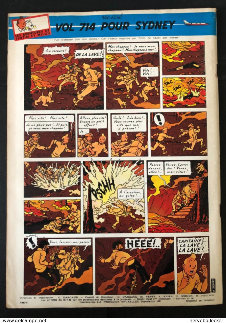 TINTIN Le Journal Des Jeunes N° 988 - Numéro Spécial Rentrée Auto- 1967 - Tintin