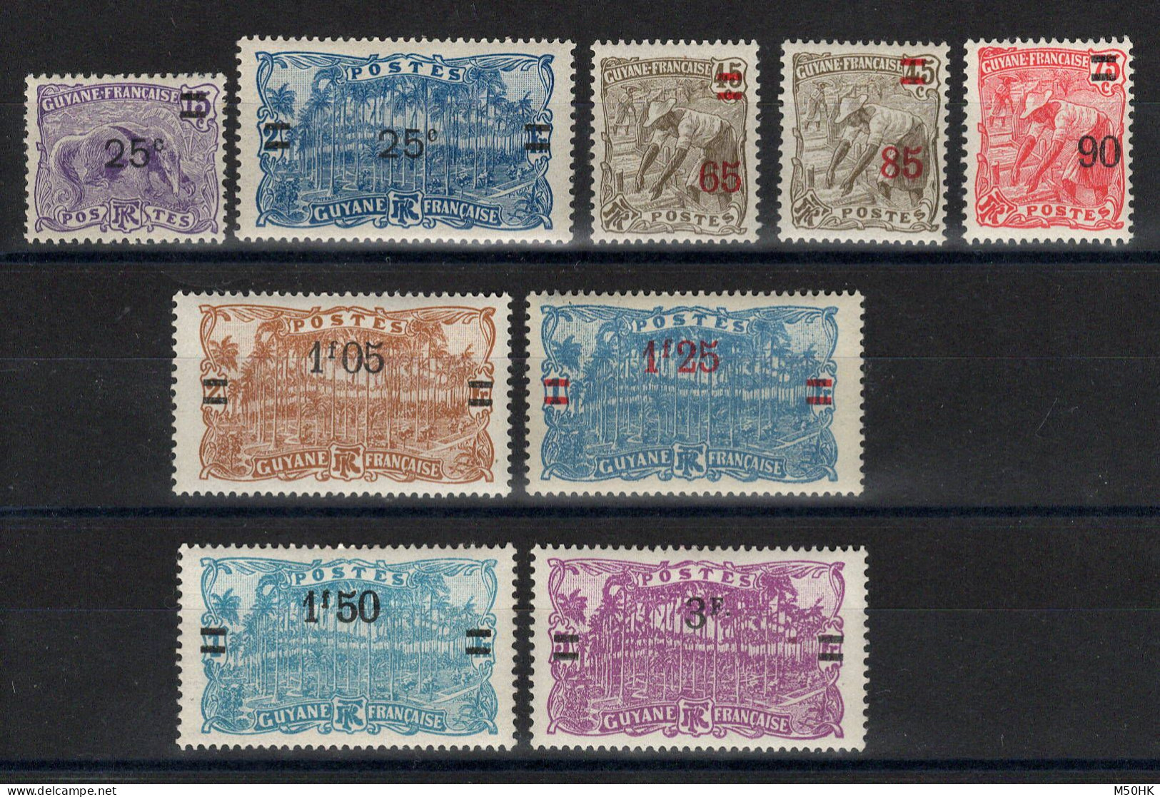 Guyane - YV 97 à 105 N* MH Complète , Cote 16 Euros - Unused Stamps