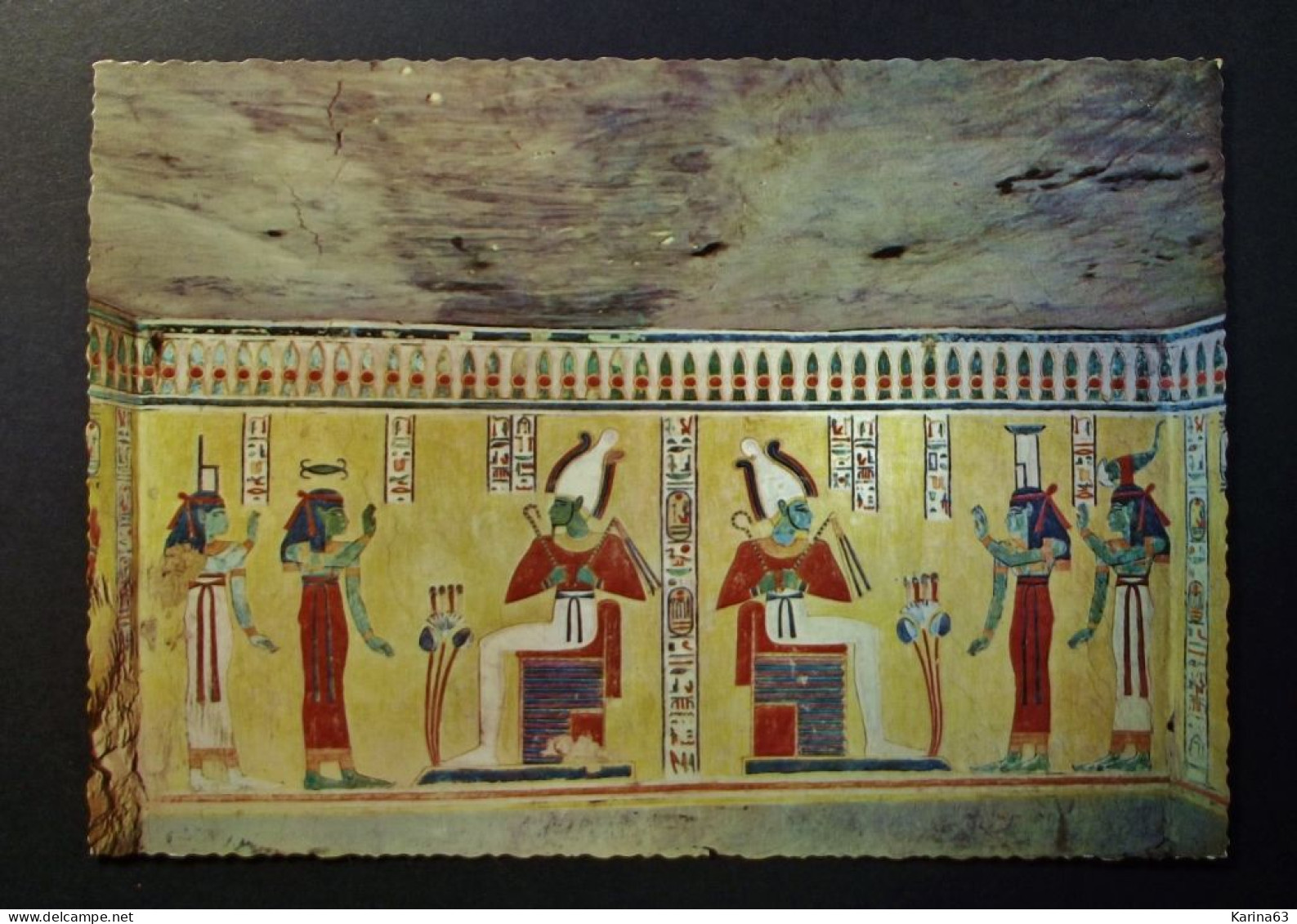 Egypt  - Luxor - Queen's Valley Murales Of Tomb Chamwes / Khamouast- CPM - Used - Louxor