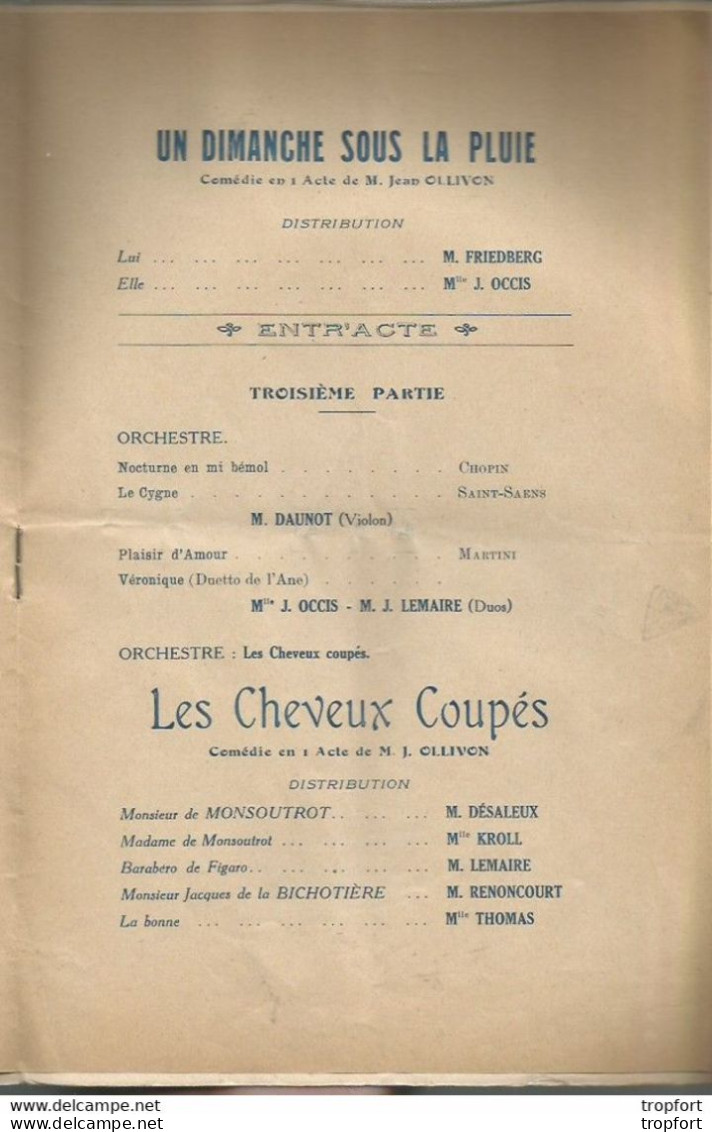 Rare Programme IMPERATRICE PALACE Au Profit Des Malades BERCK 1925 Malingre Maire CINEMA FILM - Programas