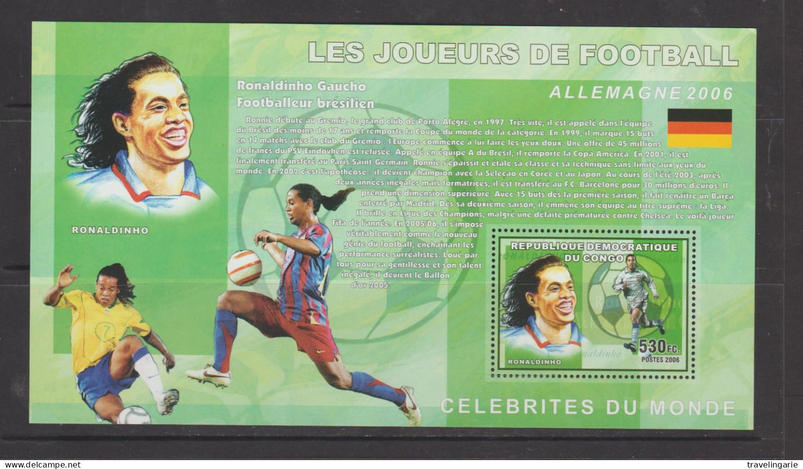 Democratic Republic Of Congo 2006 Football Players Blocs MNH ** - Neufs