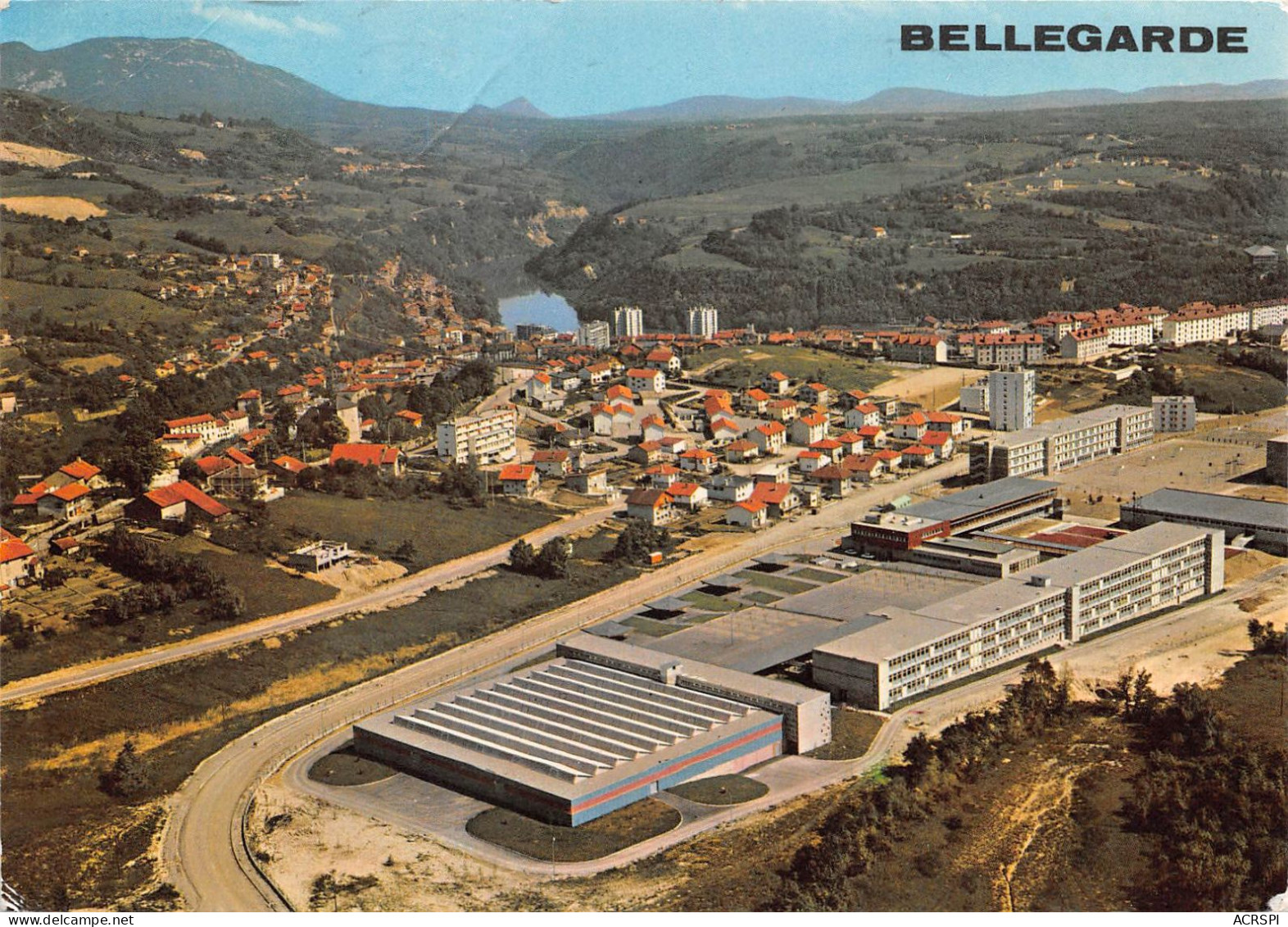 BELLEGARDE Vue Aerienne Au Premier Plan Le Lycee 11(scan Recto-verso) MA917 - Bellegarde-sur-Valserine