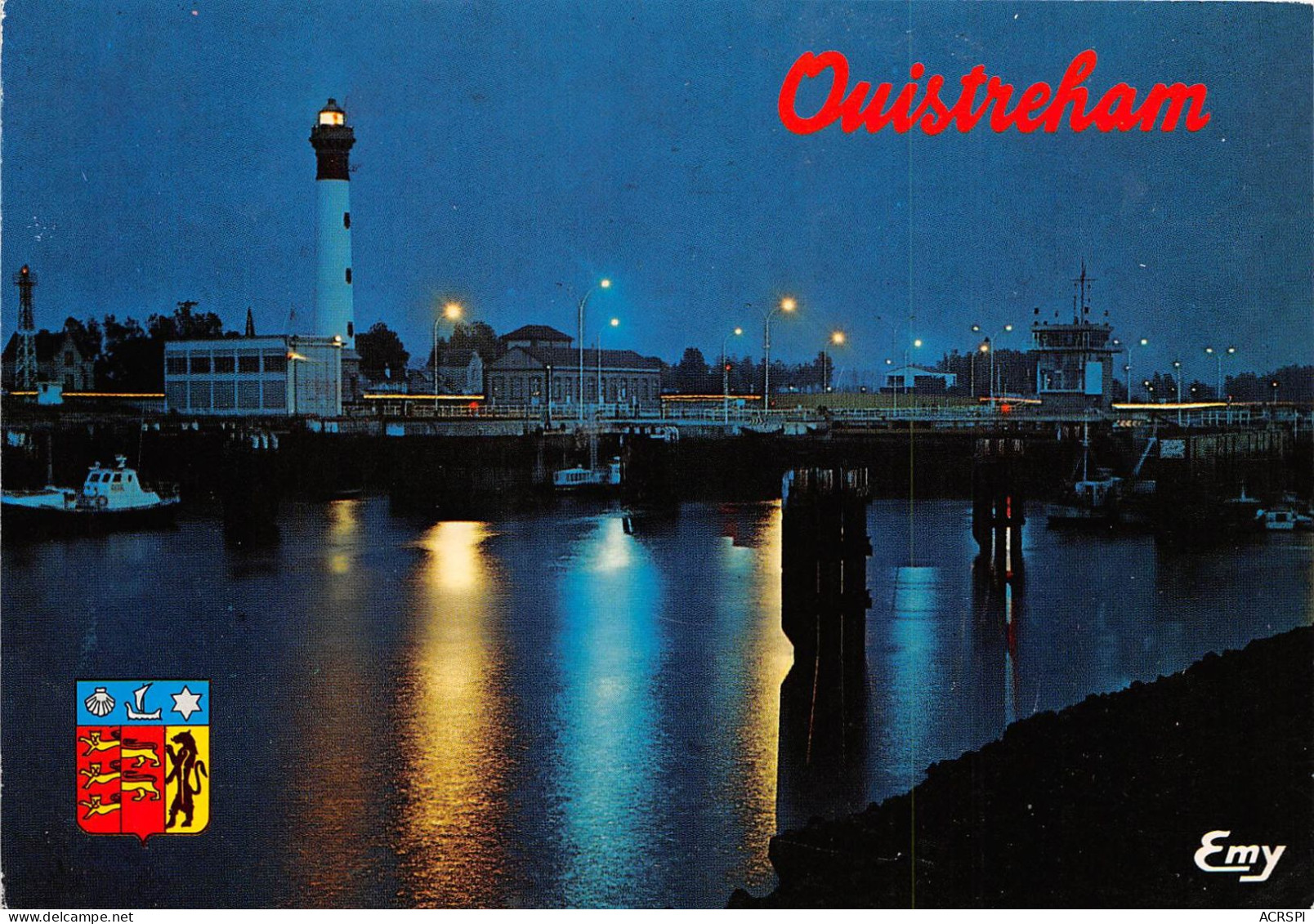 OUISTREHAM RIVA BELLA L Ecluse A La Nuit Tombante 26(scan Recto-verso) MA915 - Ouistreham