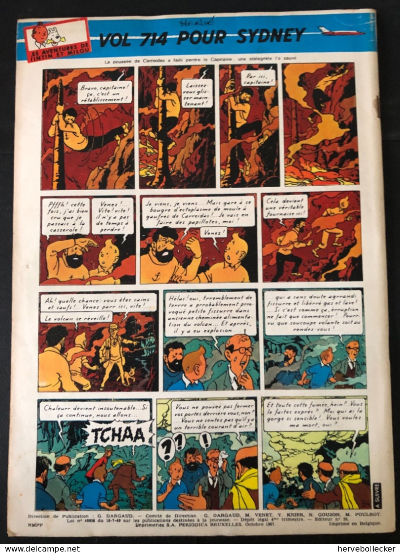 TINTIN Le Journal Des Jeunes N° 989 - 1967 - Tintin