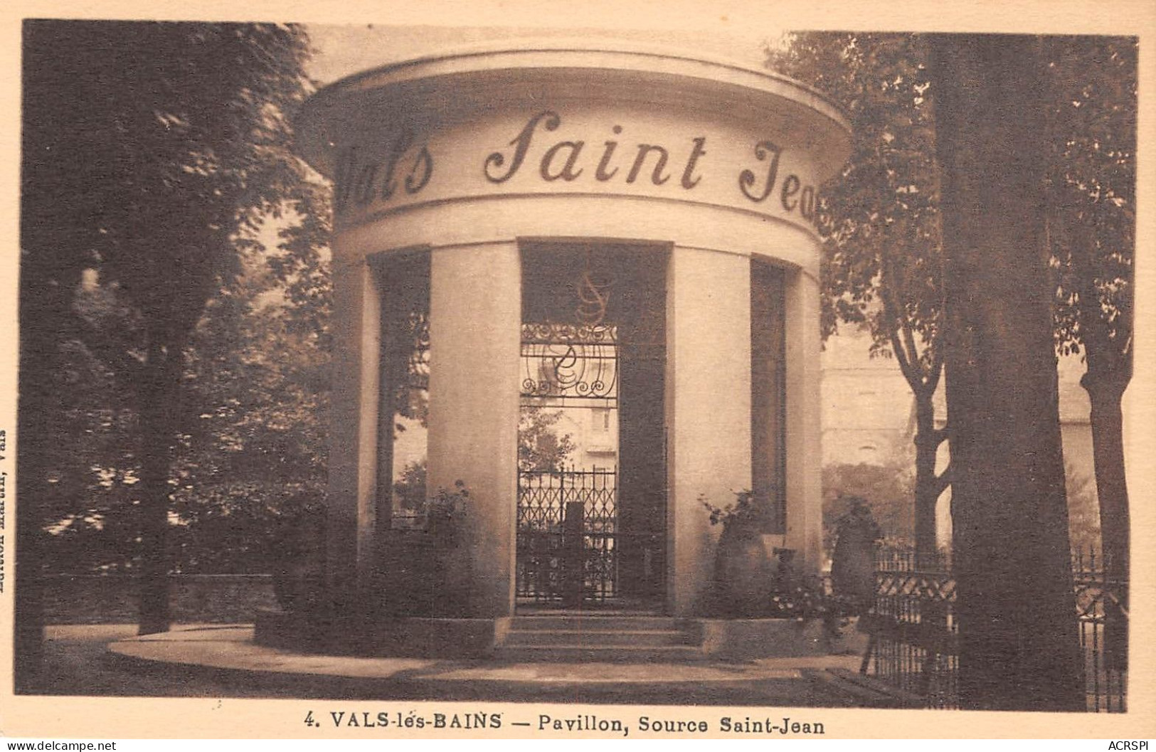VALS LES BAINS Pavillon Source Saint Jean 1(scan Recto-verso) MA901 - Vals Les Bains