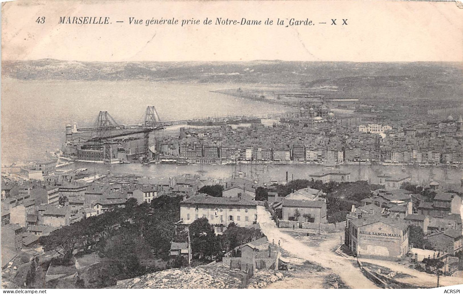 MARSEILLE Vue Generale Prise De Notre Dame De La Garde 1(scan Recto-verso) MA934 - Notre-Dame De La Garde, Ascenseur