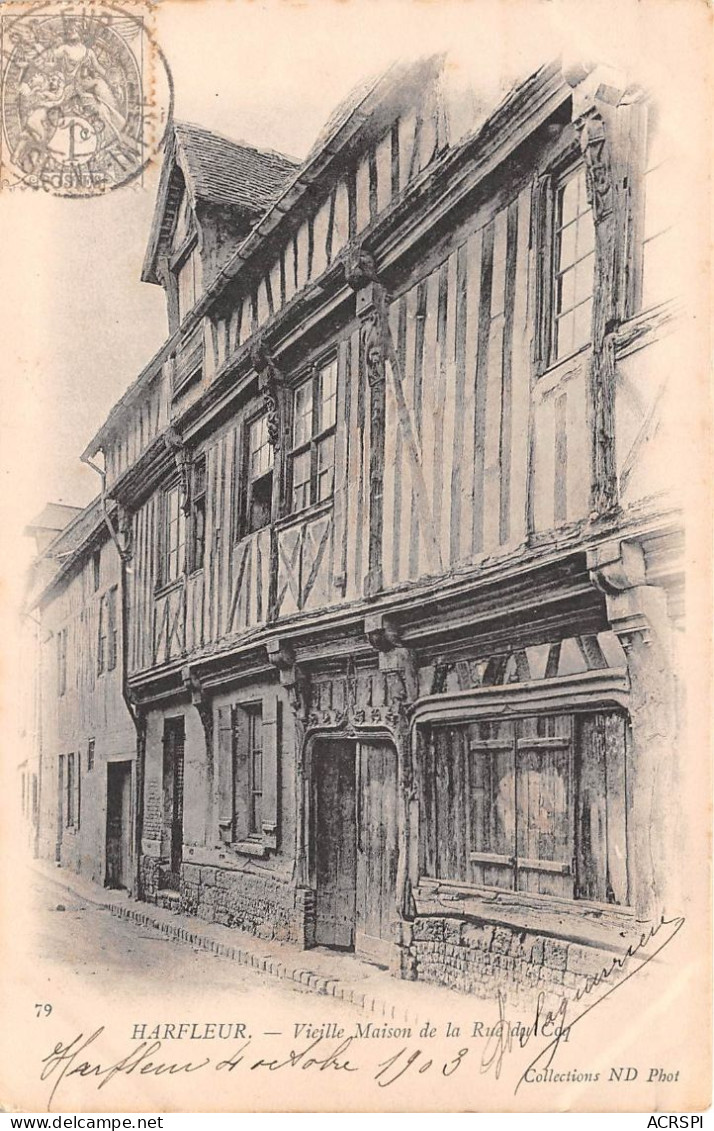 HARFLEUR Vieille Maison De La Rue Du Coq 26(scan Recto-verso) MA933 - Harfleur