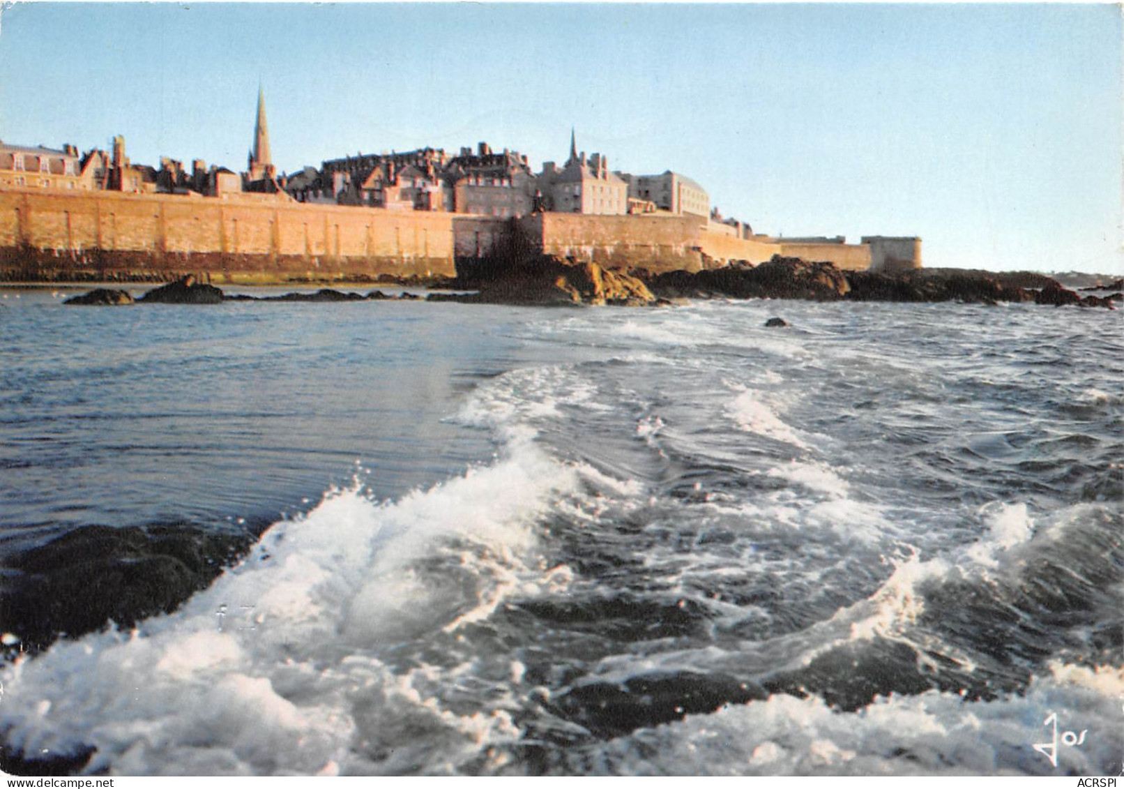 SAINT MALO Maree Montante Au Pied Des Remaprts 9(scan Recto-verso) MA954 - Saint Malo