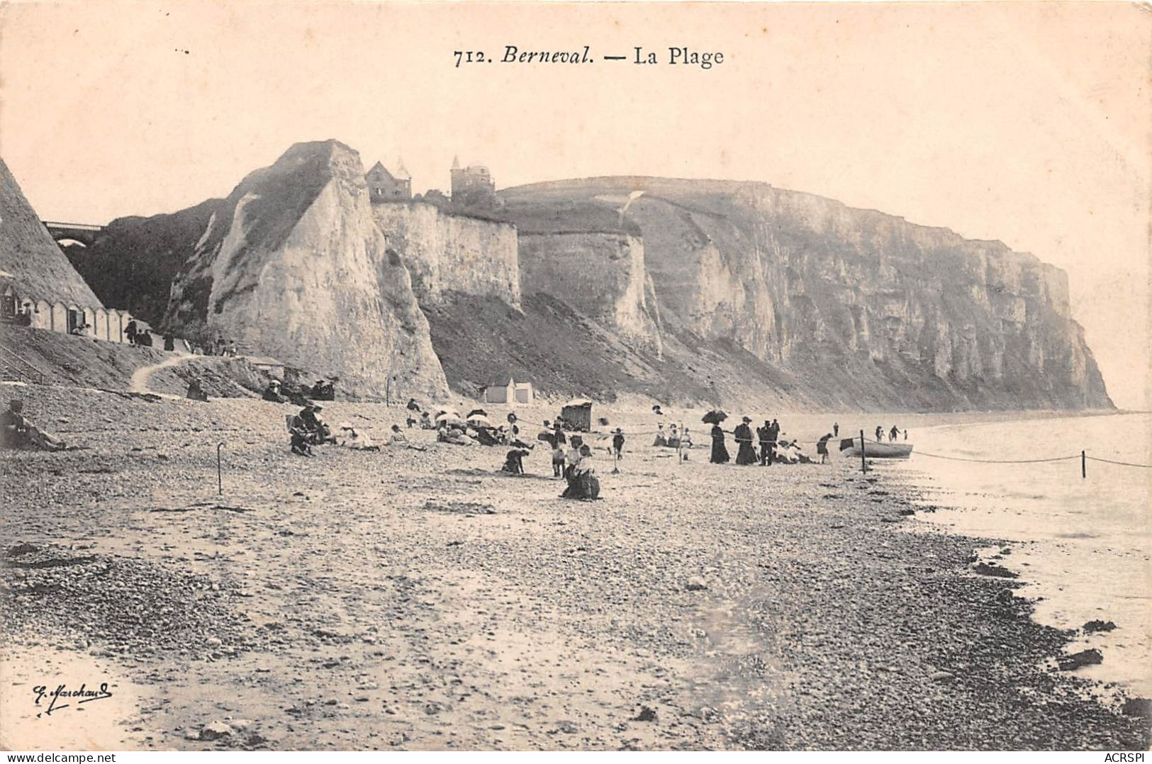 BERNEVAL La Plage 19(scan Recto-verso) MA952 - Berneval