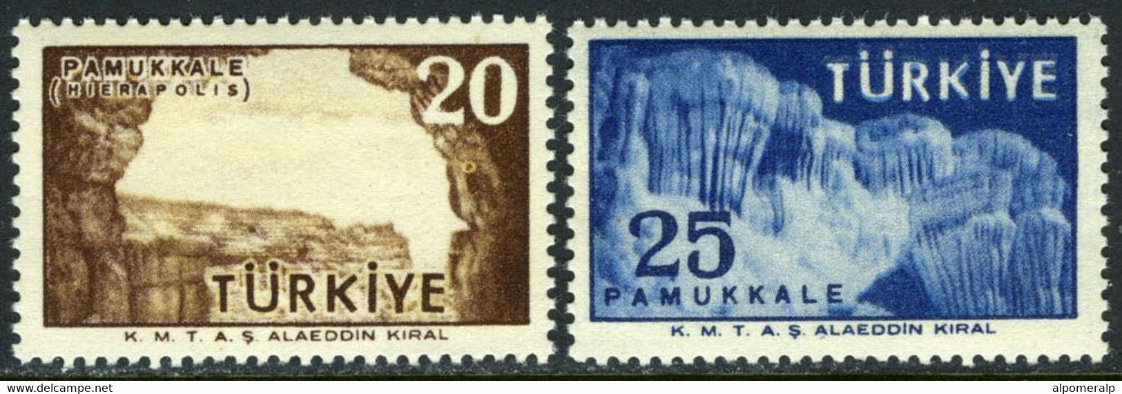 Türkiye 1958 Mi 1605-1606 MNH Pamukkale, Tourism - Nuevos