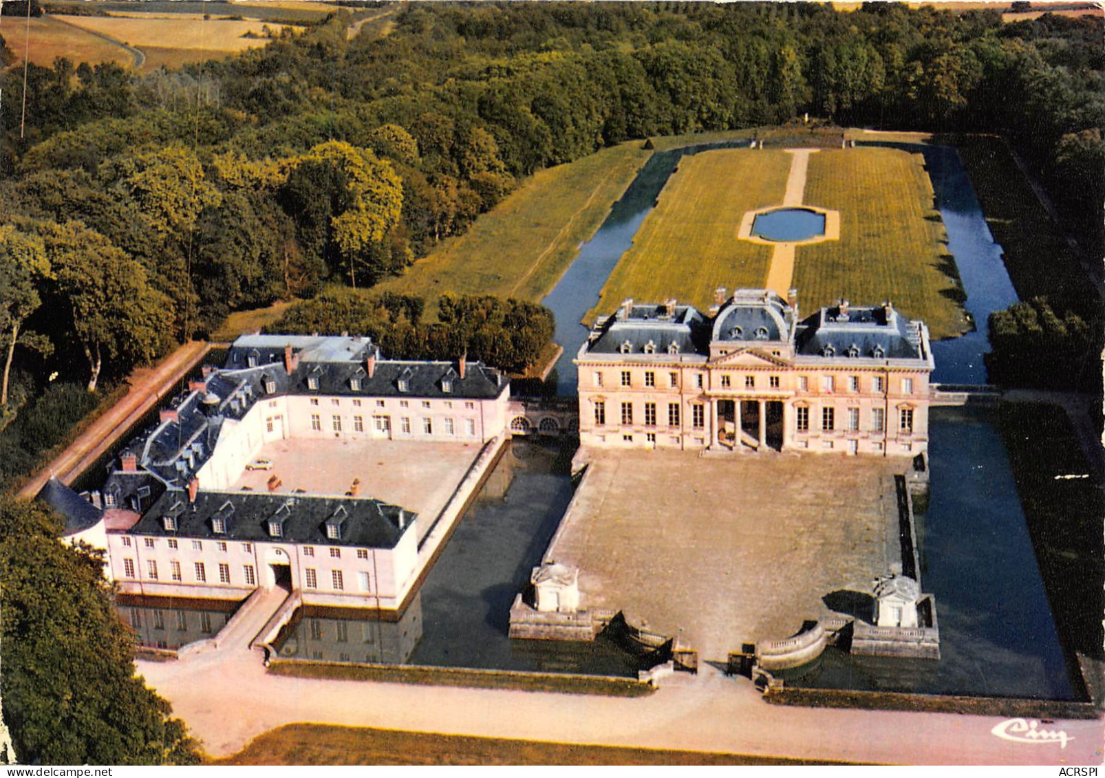 ST CHERON Le Chateau Du Marais Vu D Avion 10(scan Recto-verso) MA949 - Saint Cheron