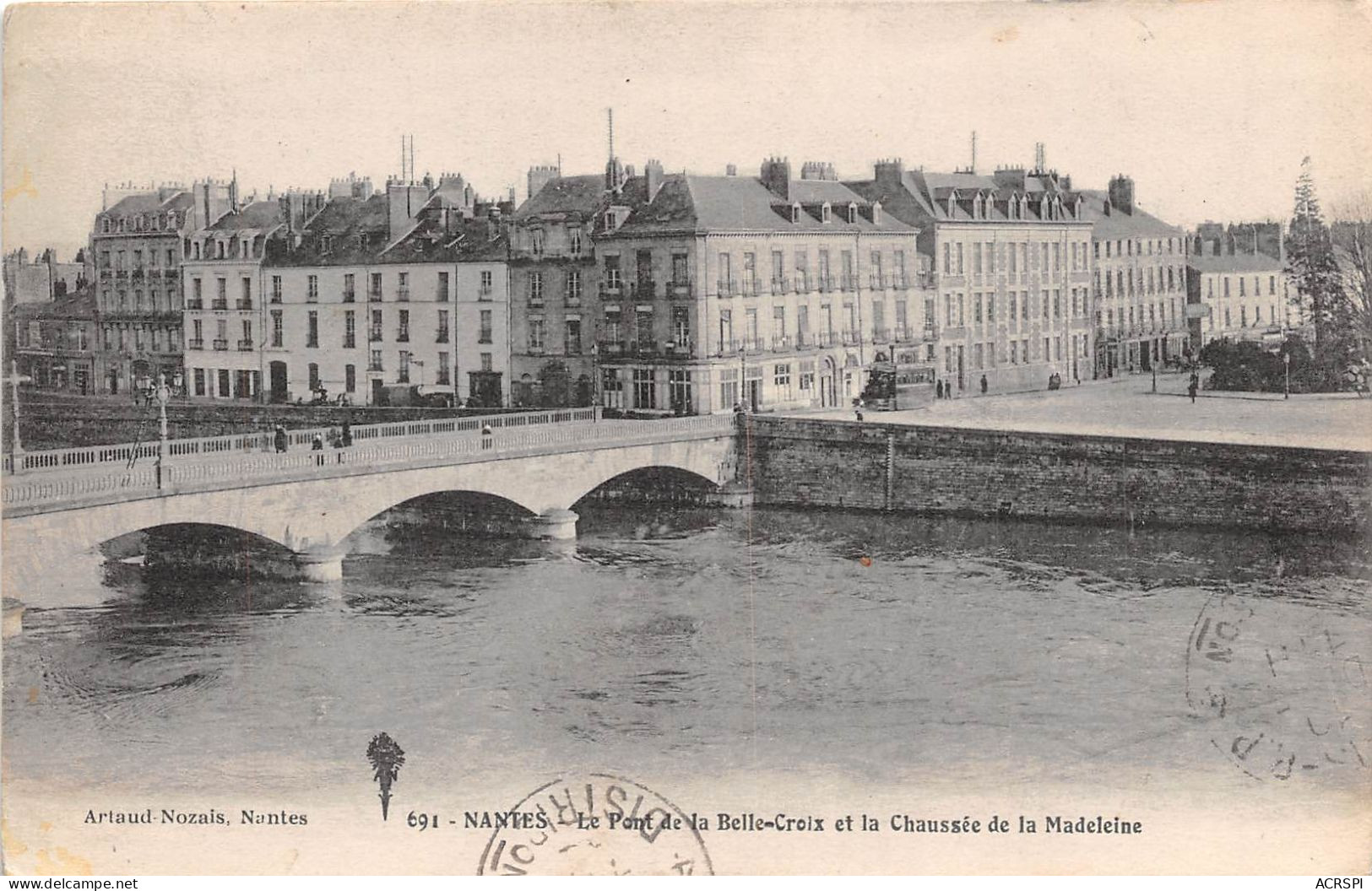 NANTES Le Pont De La Belle Croix Et La Chaussee De La Madeleine 11(scan Recto-verso) MA947 - Nantes