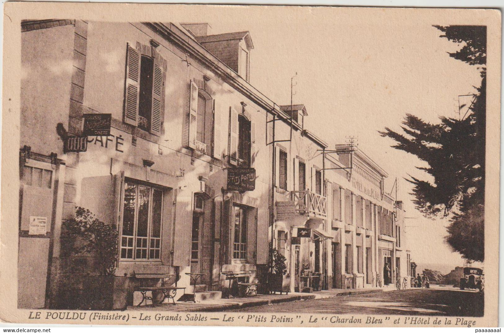 LE POULDU  LES GRANDS SABLES L HOTEL DE LA PLAGE - Le Pouldu