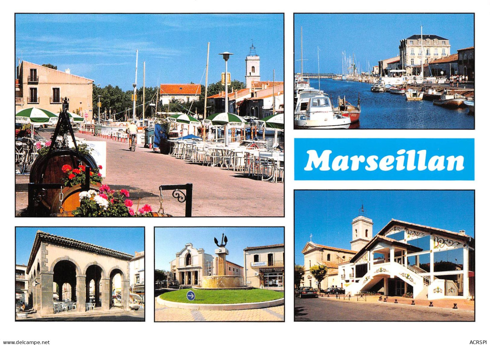 MARSEILLAN Petit Port De Pecheurs Et D Eleveurs De Coquillages Du Bassin De Thau 17(scan Recto-verso) MA943 - Marseillan