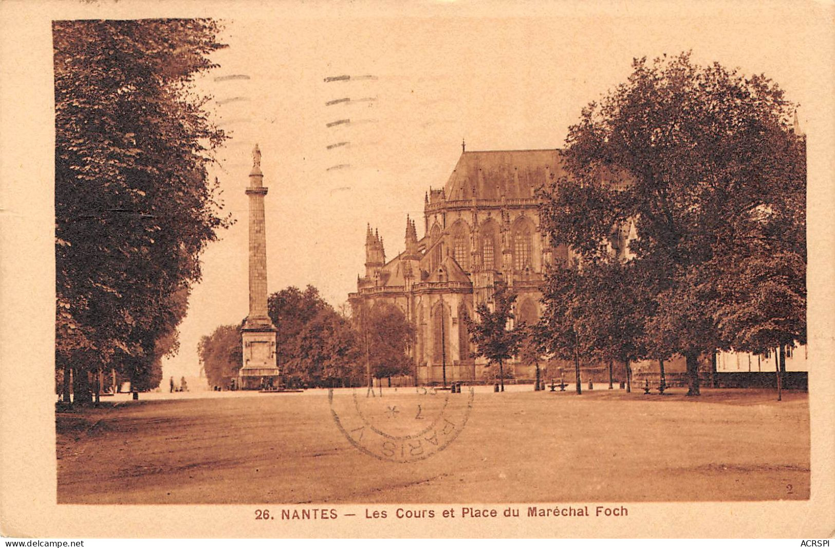 NANTES Les Cours Et Place Du Marechal Foch 9(scan Recto-verso) MA938 - Nantes