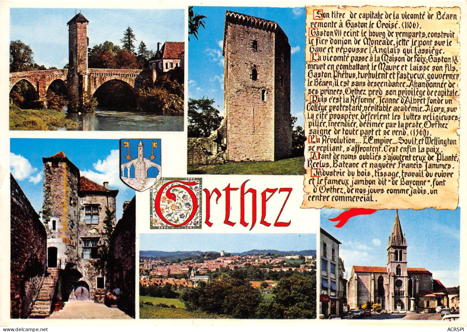 ORTHEZ Souvenir D Orthez 15(scan Recto-verso) MA973 - Orthez