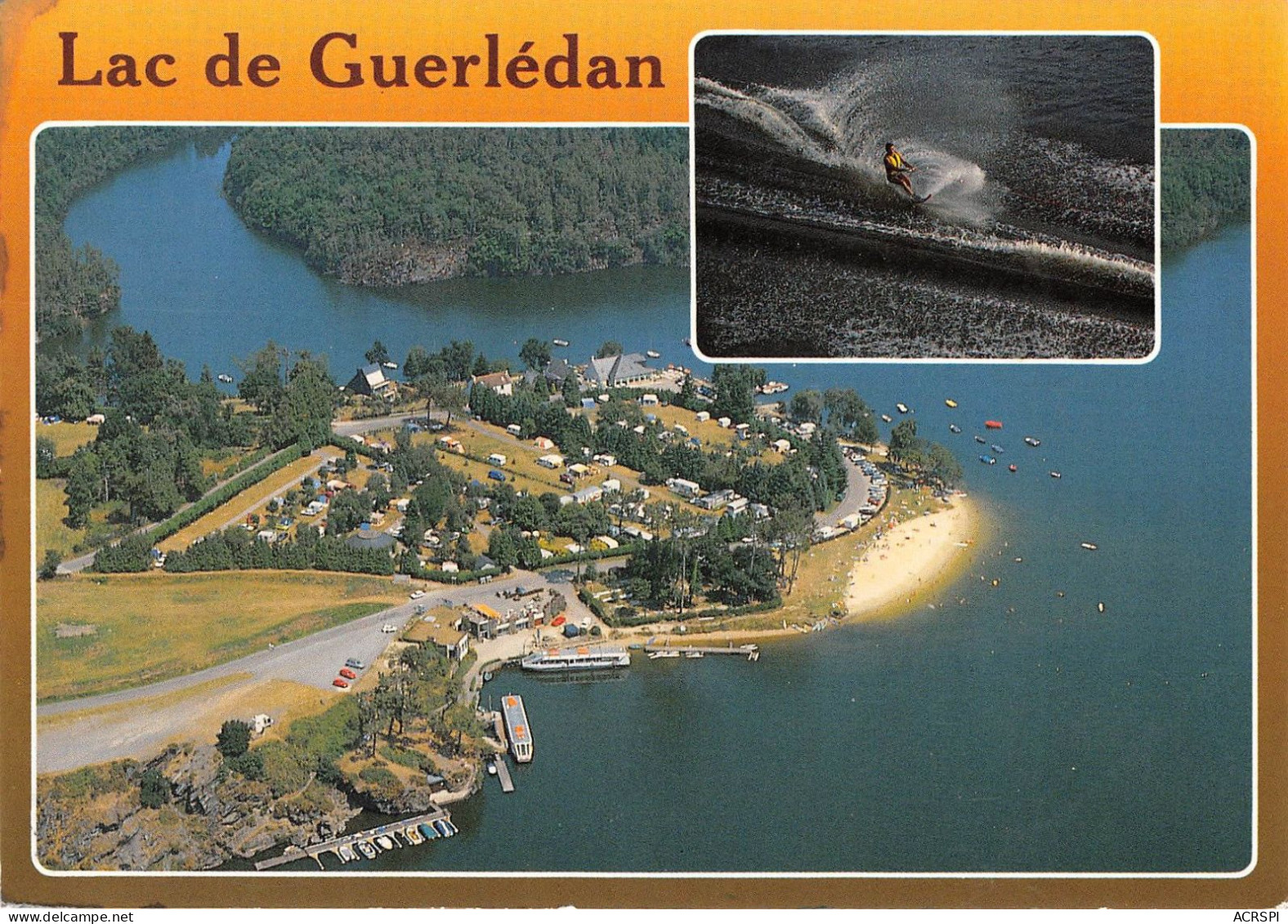 MUR DE BRATAGNE CAUREL Le Lac De Guerledan 18(scan Recto-verso) MA968 - Caurel