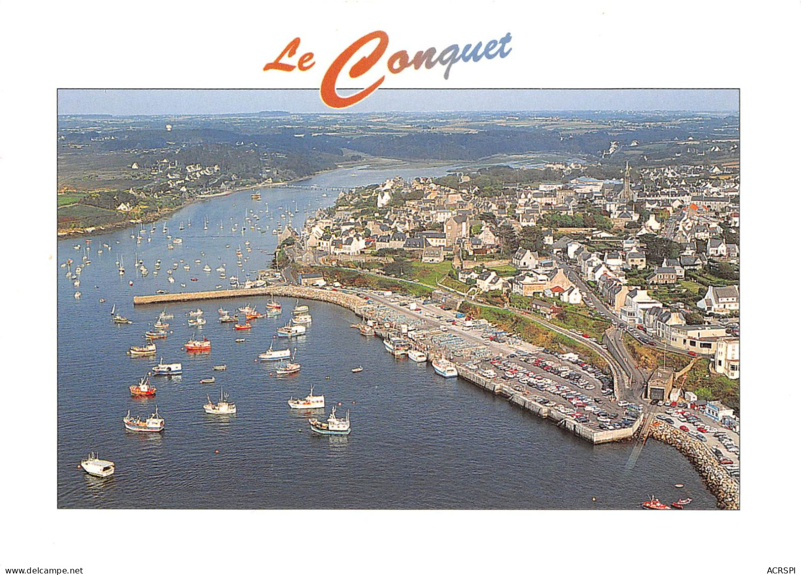 LE CONQUET Le Port De Peche Et Le Centre Ville 12(scan Recto-verso) MA967 - Le Conquet