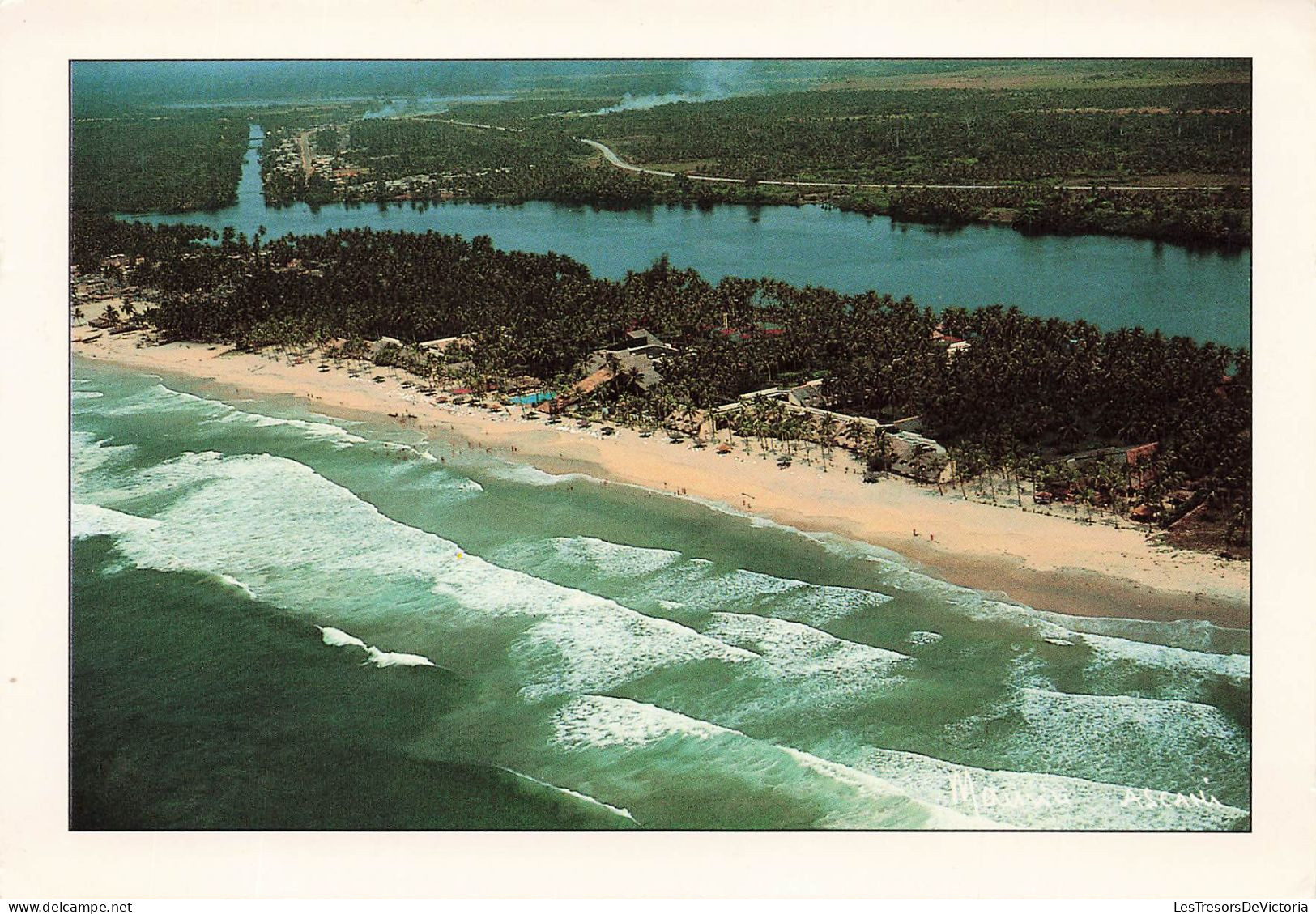 COTE D'IVOIRE - Assouindé - Hôtel Les Palétuviers - Plage Et Lagune - Carte Postale - Côte-d'Ivoire