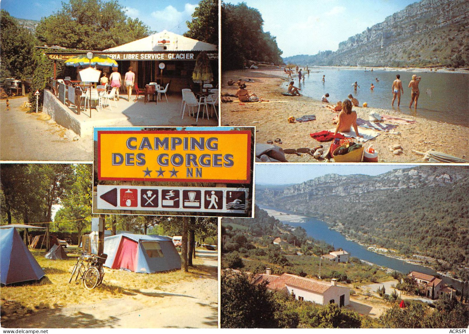 SAINT MARTIN D ARDECHE En Bordure De L Ardeche Camping Caravaning Des Gorges 27(scan Recto-verso) MA996 - Saint Martin De Valamas