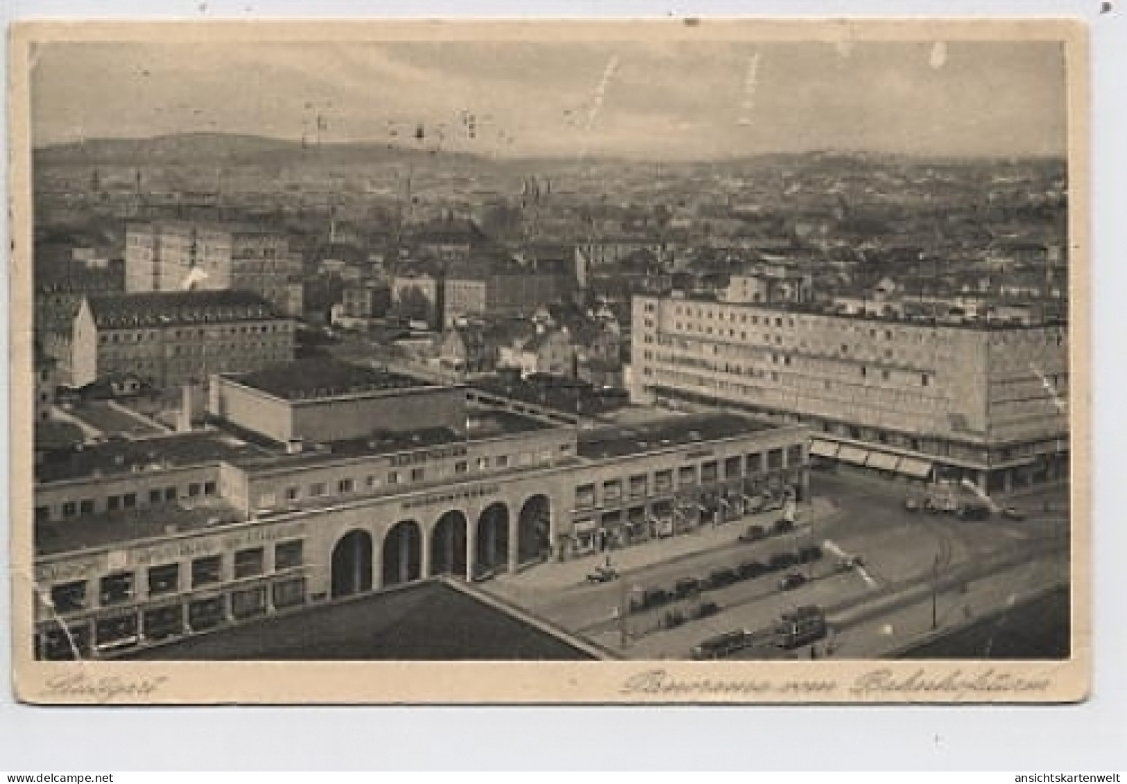 Stuttgart Panorama Vom Bahnhoftsturm Glca.1920 #31.079 - Altri & Non Classificati