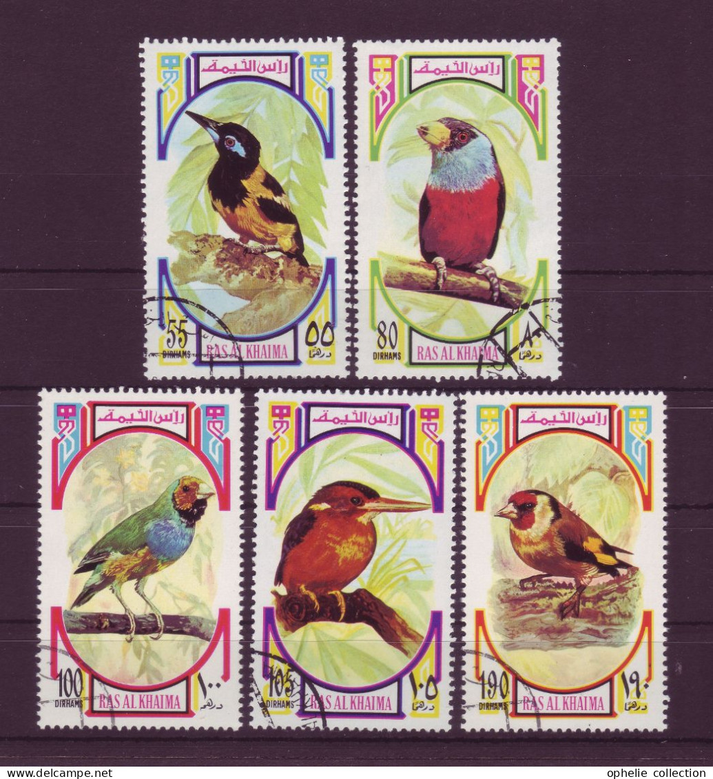 Asie - Ras-el-Khaima - Birds - 5 Timbres Différents - 7027 - Ras Al-Khaima