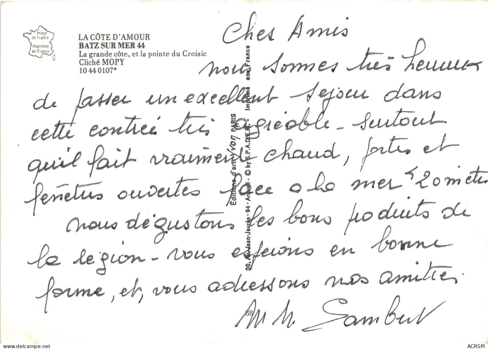 BATZ SUR MER La Grande Cote Et La Pointe Du Croisic 13(scan Recto-verso) MA986 - Batz-sur-Mer (Bourg De B.)