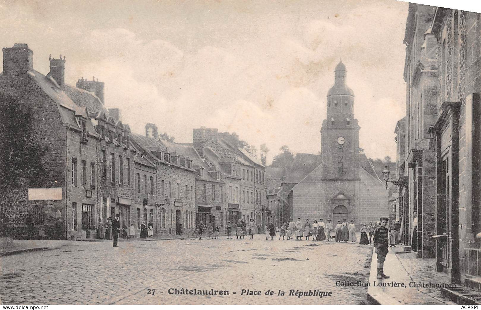 CHATELAUDREN Place De La Republique 6(scan Recto-verso) MA982 - Châtelaudren