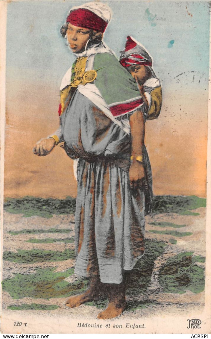 ALGERIE Bedouine Et Son Enfant 7(scan Recto-verso) MA980 - Frauen