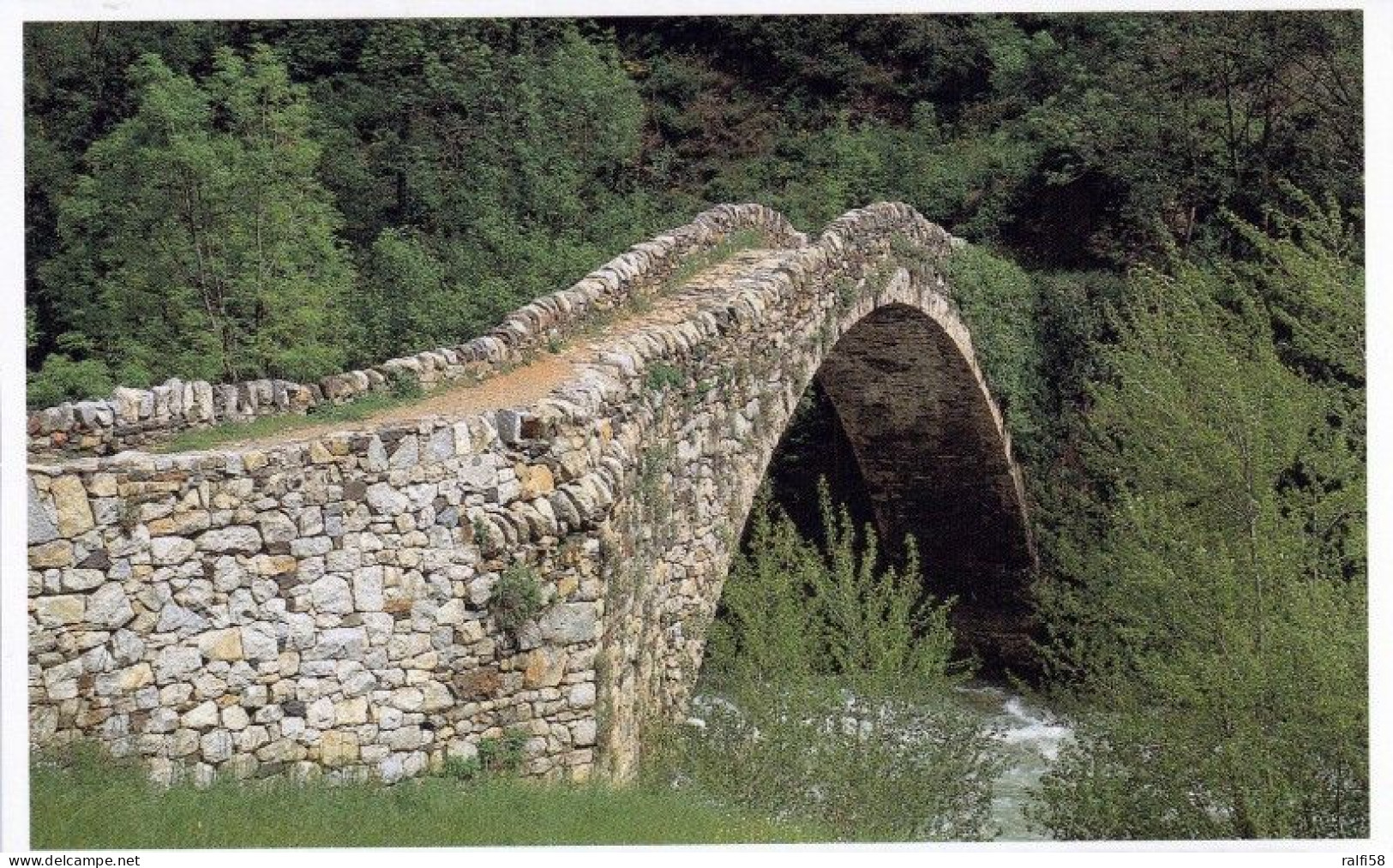 1 AK Andorra * Pont De La Margineda - Die Bogenbrücke Erbaut Im 14. Jh. - Rückseite Nur Beduckt Mit Pont De La Margineda - Andorra