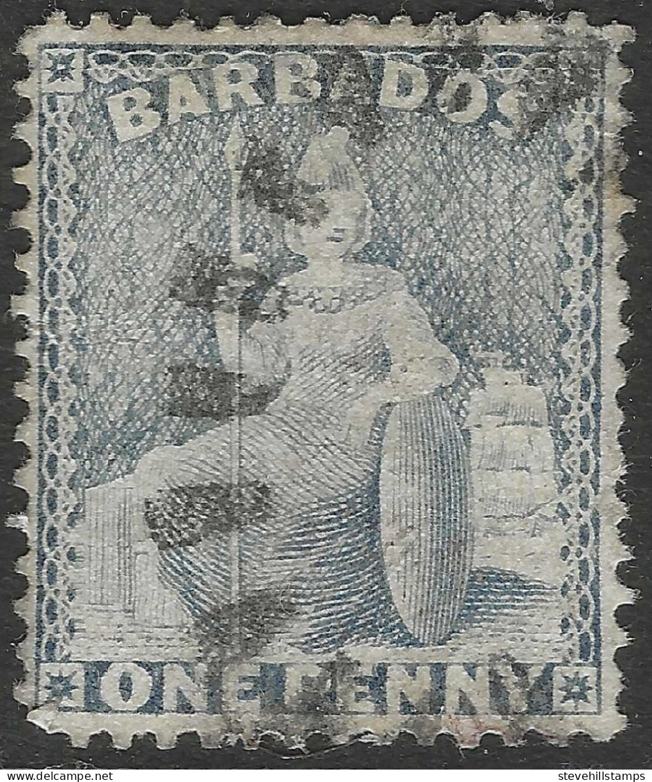 Barbados. 1875-81 Britannia. 1d Used. SG 74. M4068 - Barbades (...-1966)
