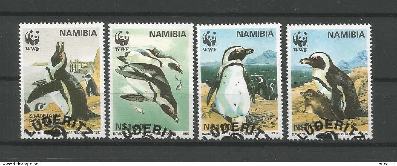 Namibia 1997 WWF Penguins Y.T. 790/793 (0) - Namibië (1990- ...)