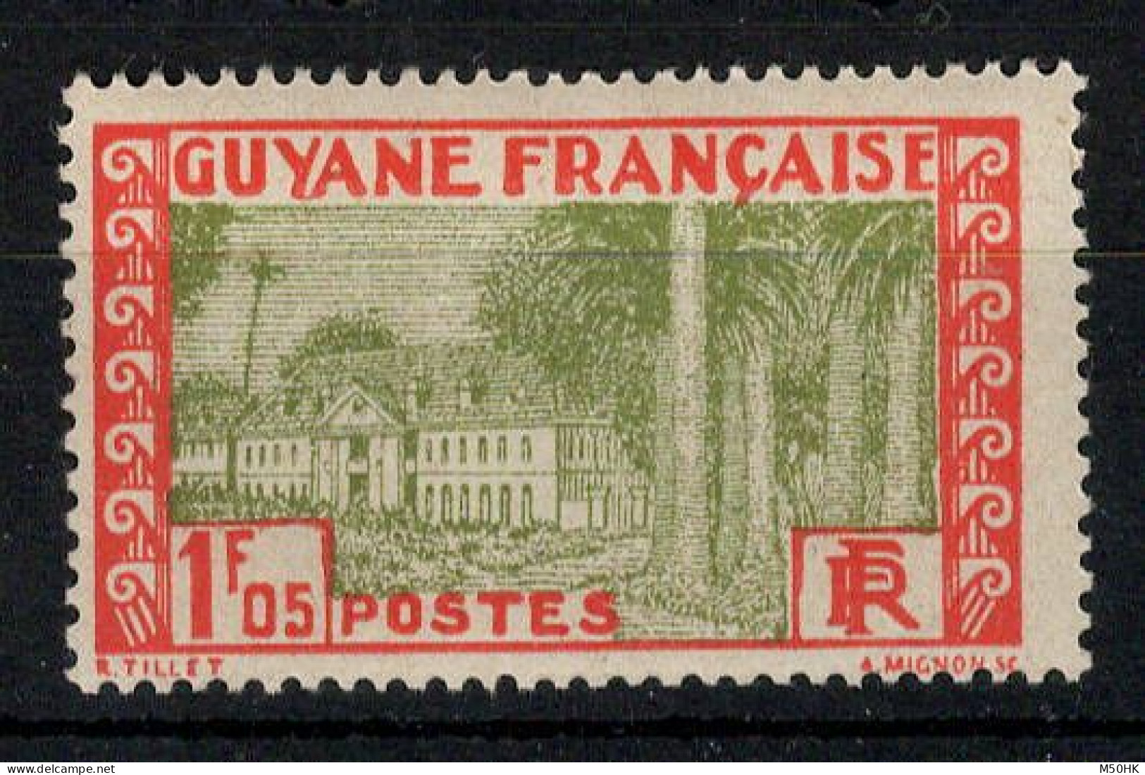 Guyane - YV 125 N* MH , Cote 7,50 Euros - Ongebruikt