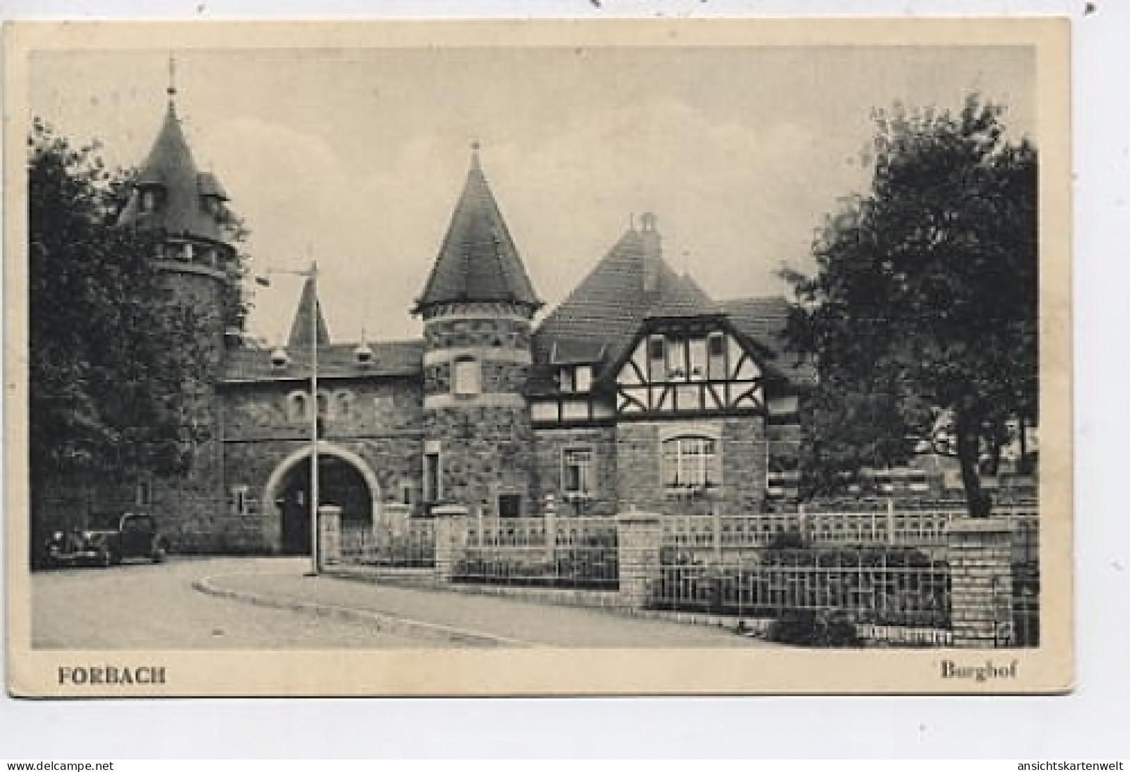 Forbach Moselle Burghof Gl1942 #41.583 - Lothringen