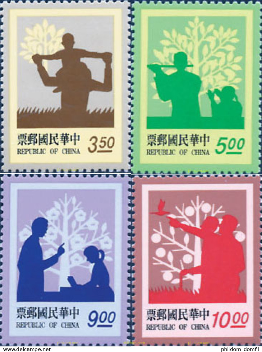 183721 MNH CHINA. FORMOSA-TAIWAN 1993 RELACIONES ENTRE PADRES E HIJOS - Neufs