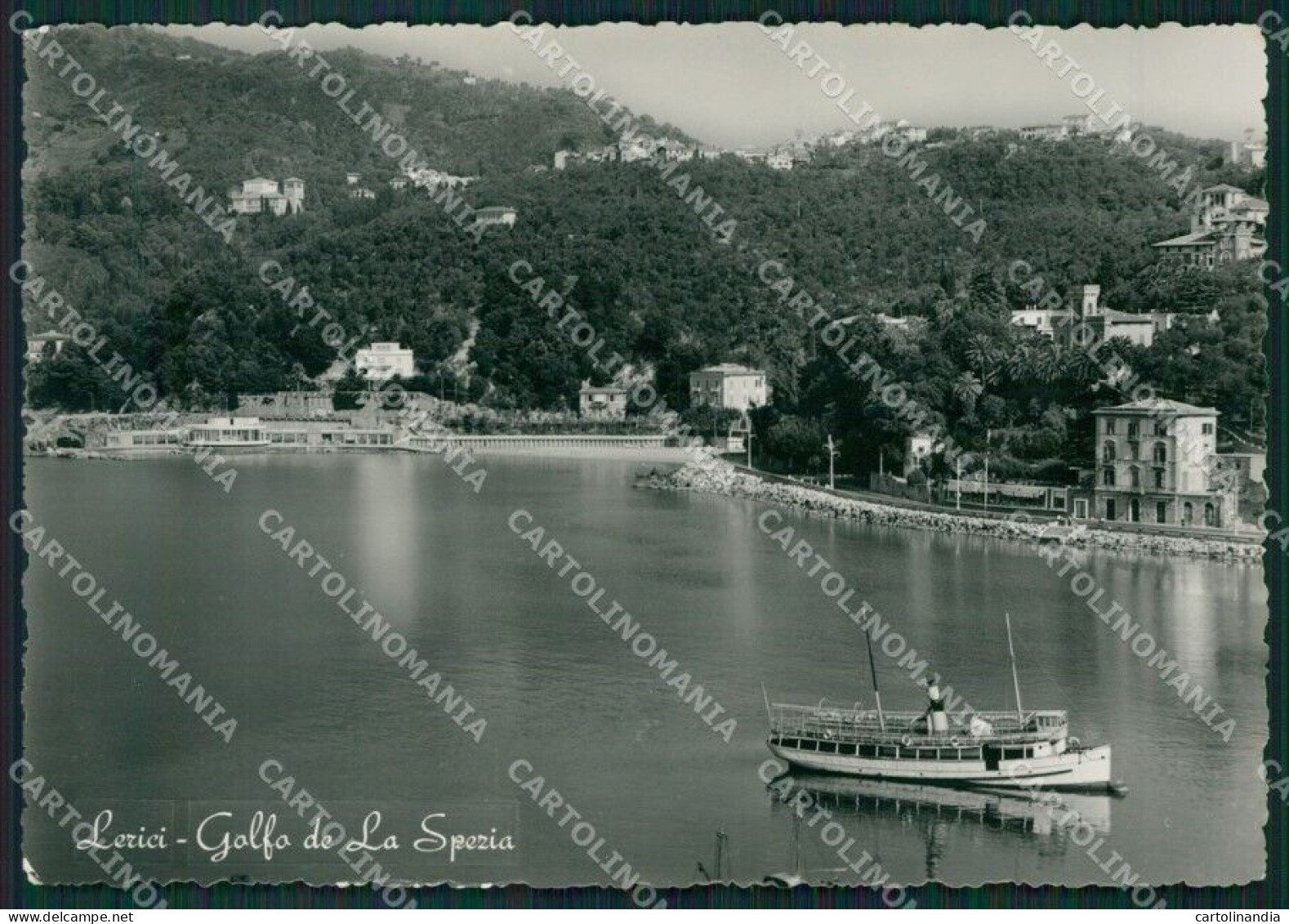 La Spezia Lerici Battello Foto FG Cartolina ZK6750 - La Spezia