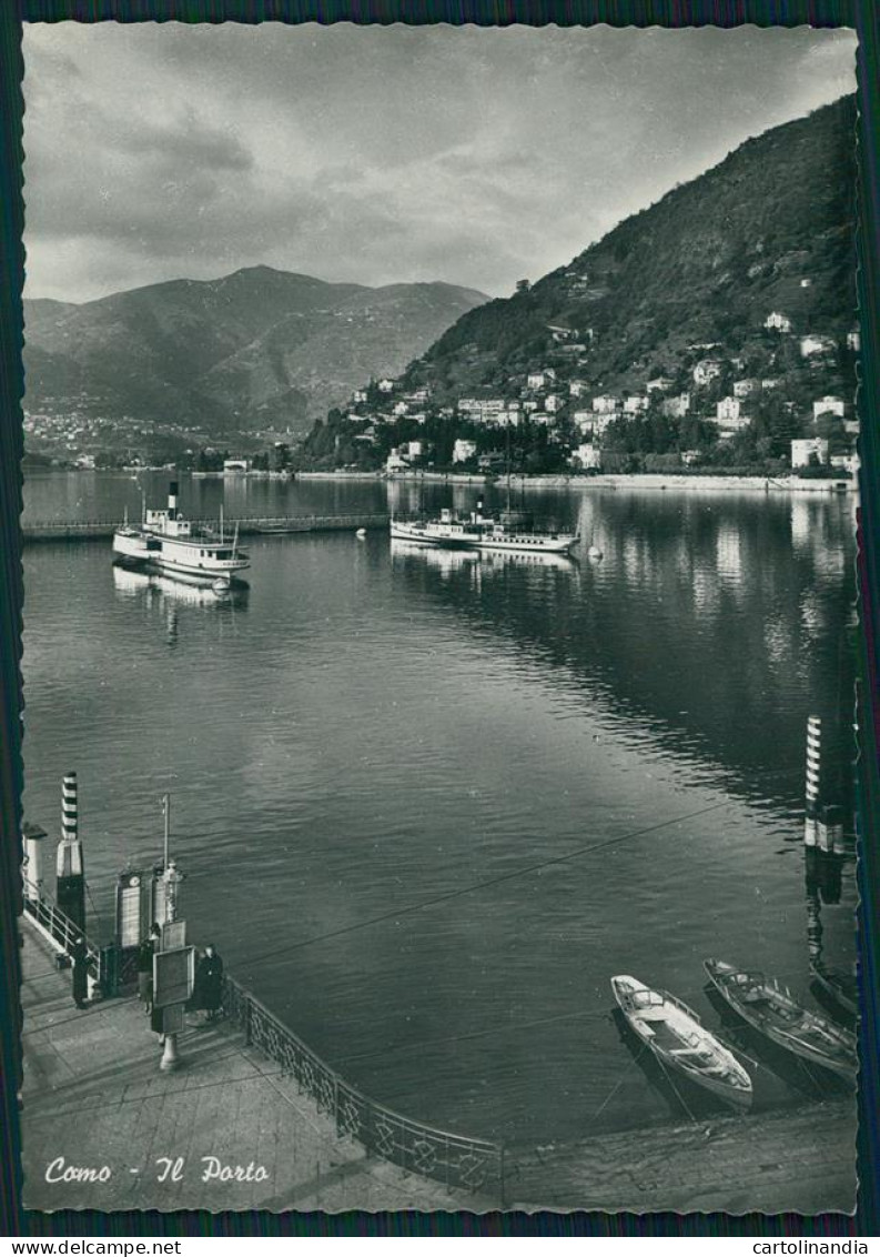 Como Città Lago Di Battelli Foto FG Cartolina MZ5154 - Como