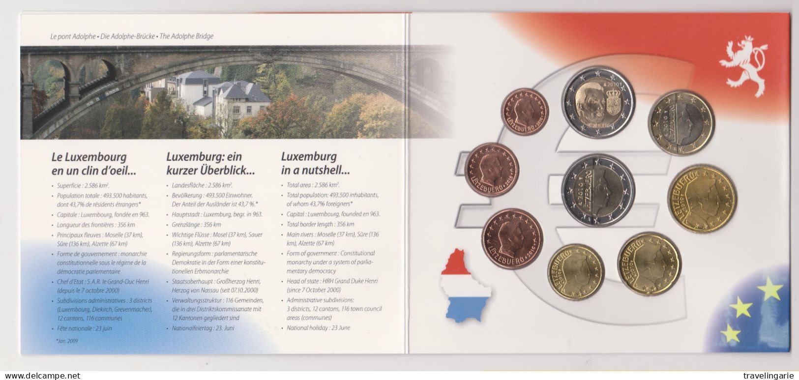 Luxemburg 2010 Euro Set BU/UNC Issue Only 2500 Sets - Luxemburg