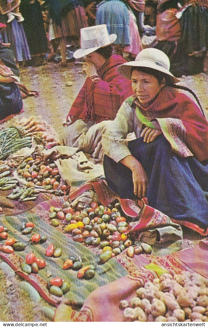 Perú Pisac Market Scene In Cusco Ngl #D6133 - Sonstige & Ohne Zuordnung