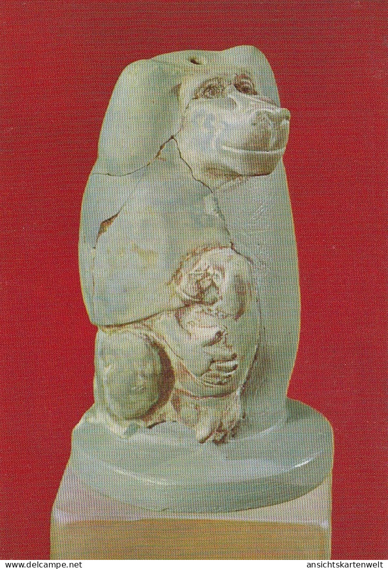 Babouine Tenant Son Petit - Museum Bruxelles Ngl #D7171 - Sculptures